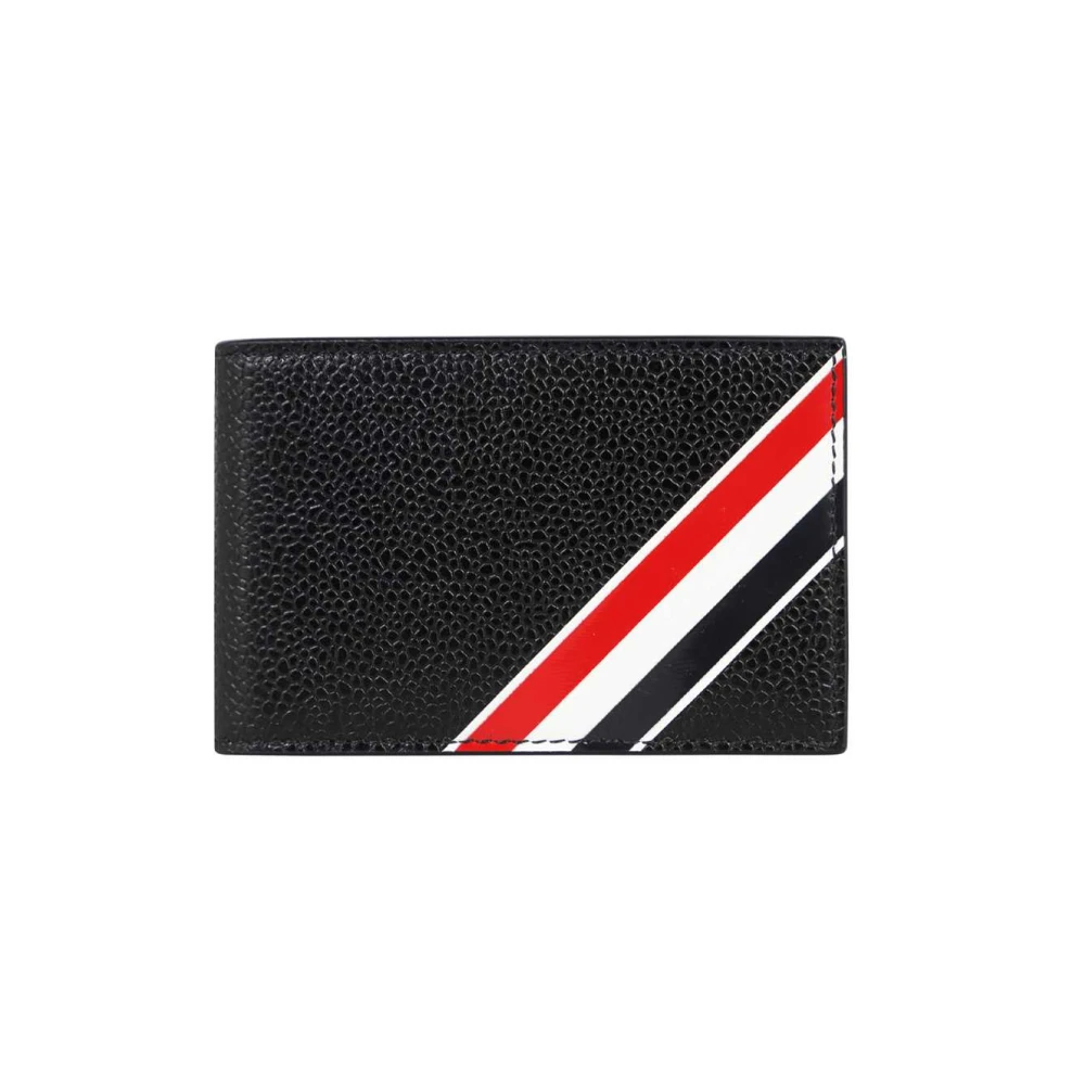 Thom Browne Leren overslagportemonnee Black Heren