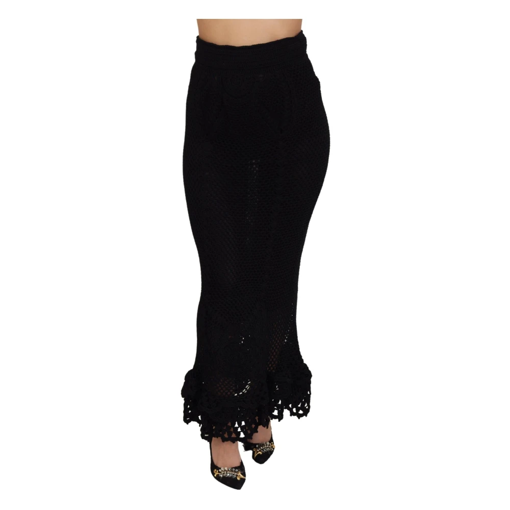 Dolce & Gabbana Black Mermaid Maxi Skirt - Female - Maxi Skirts - M - Skirts