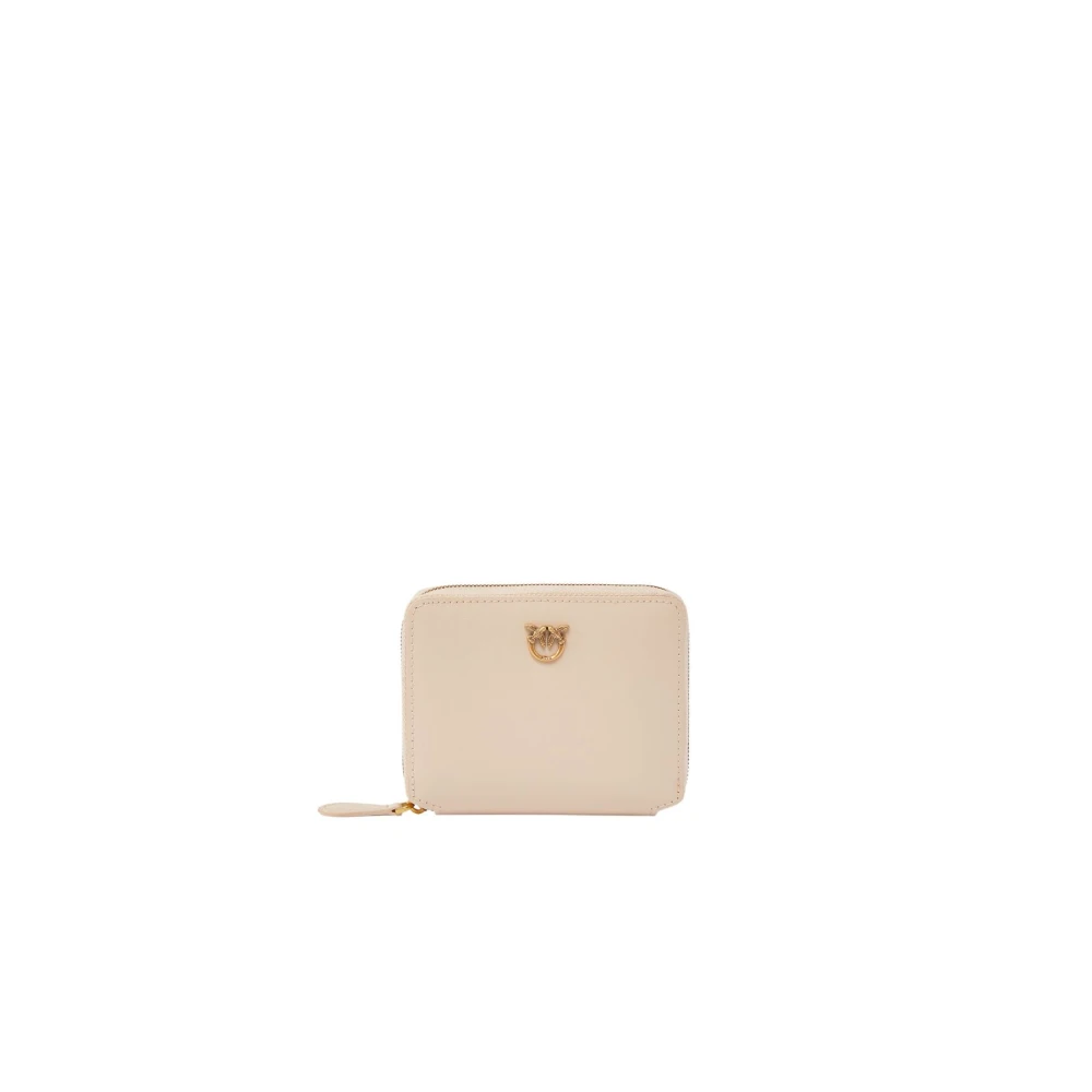 PINKO Taylor Zip Around Wallet Beige - Smoke Grey - Antique Gold - Image 2