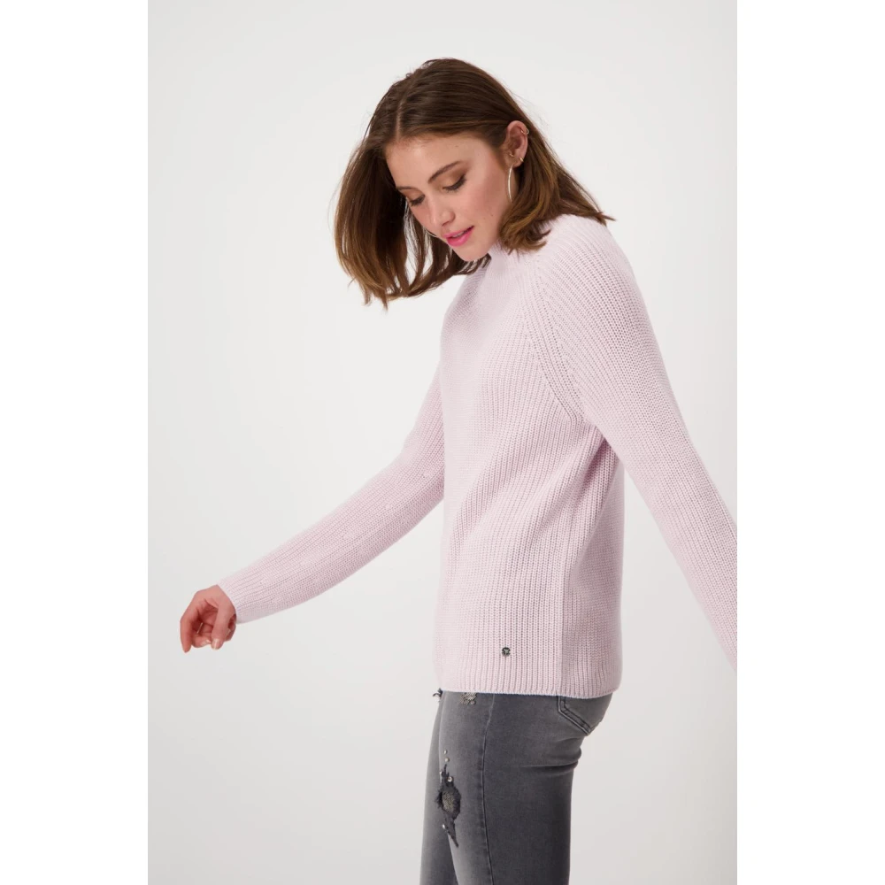 monari Stijlvolle Pullover Sweater Pink Dames