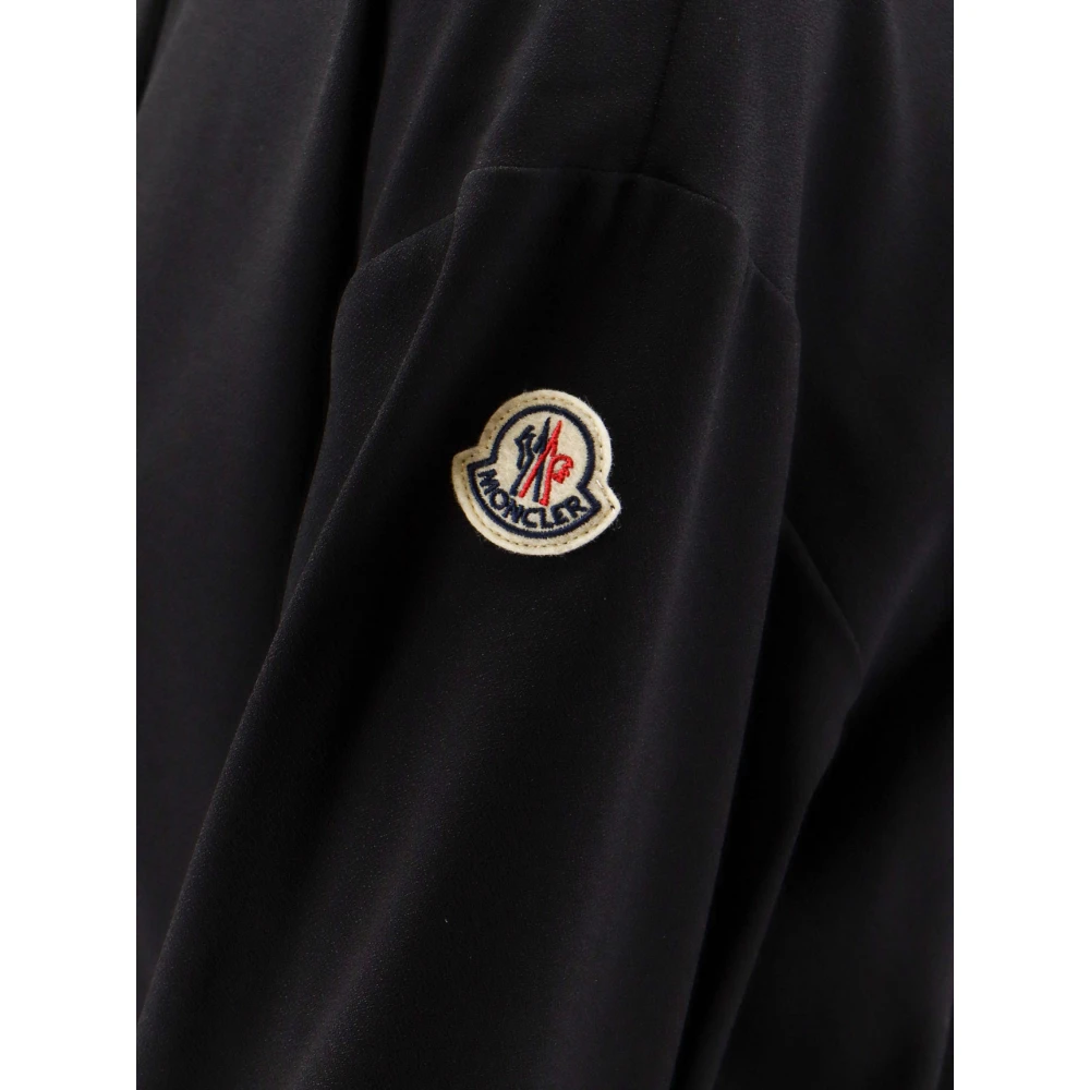 Moncler Hoodie met logopatch Black Dames