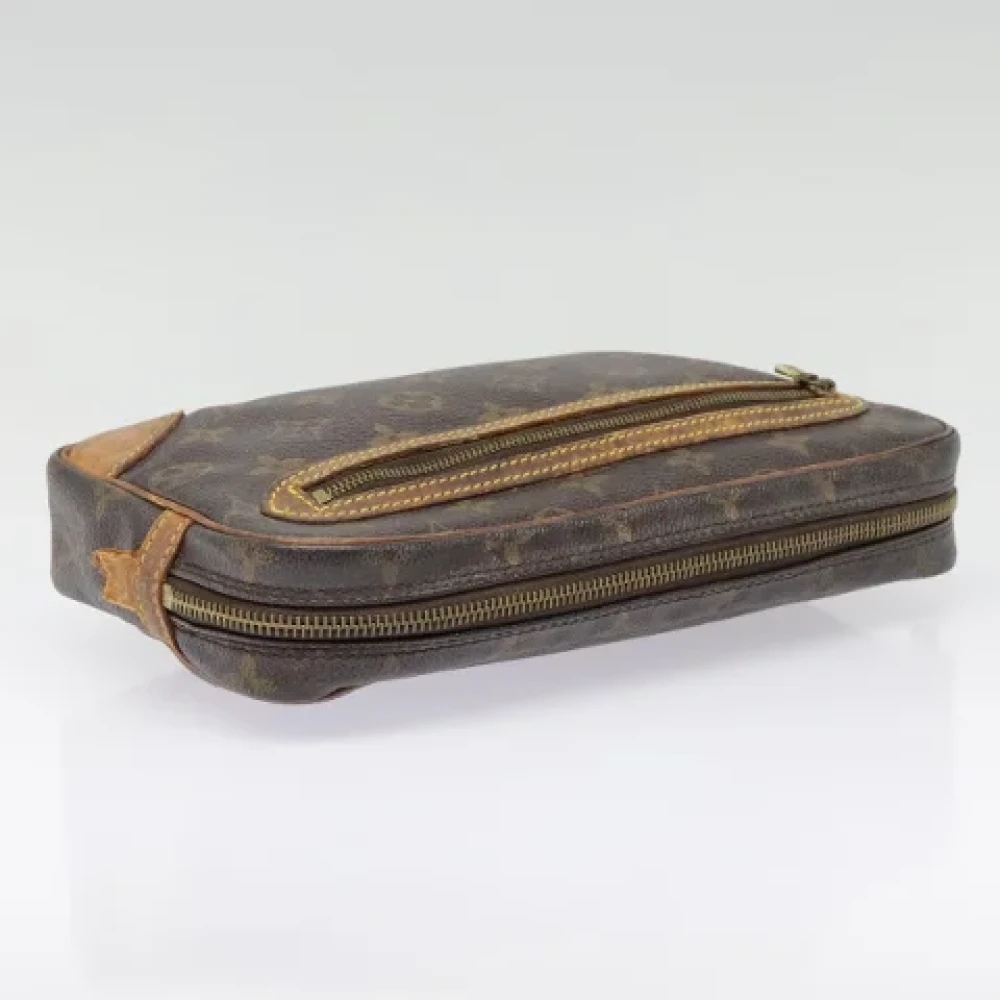 Louis Vuitton Vintage Pre-owned Canvas clutches Brown Dames