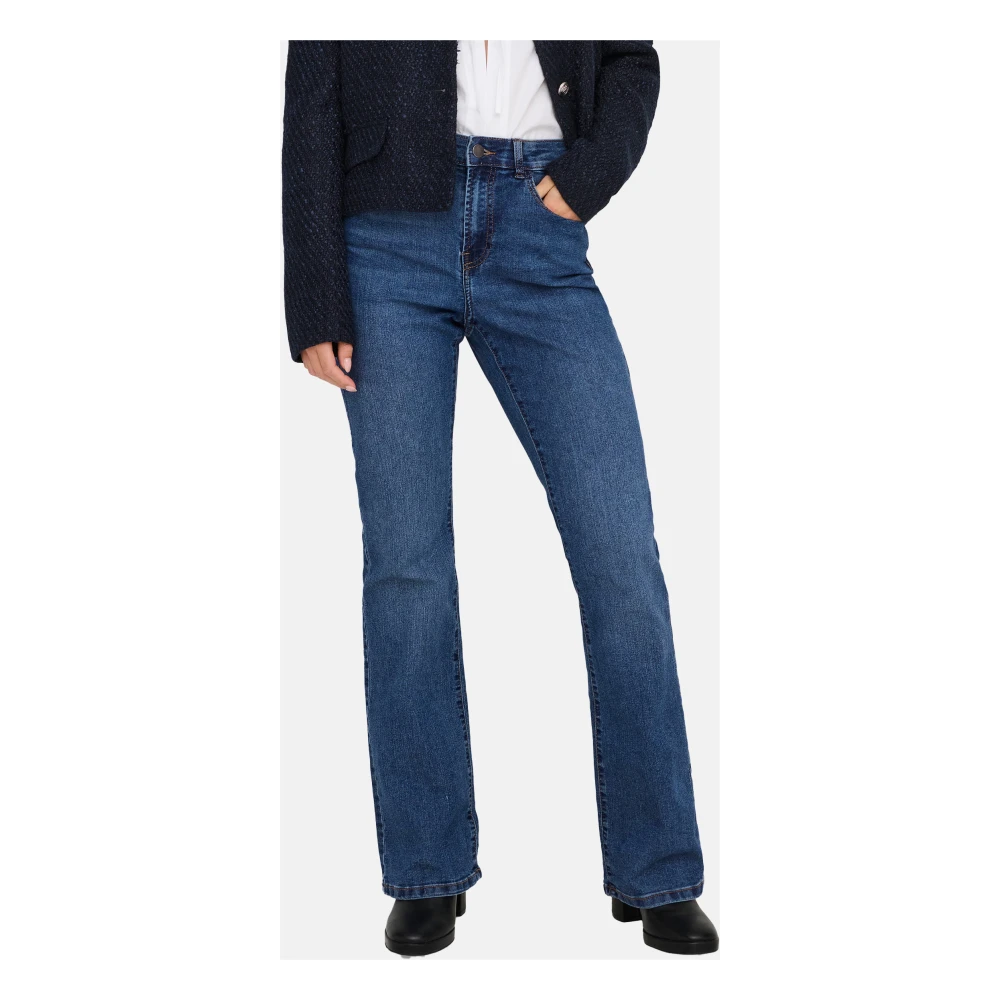 Jacqueline de Yong Slim Fit Jeans Blue Dames