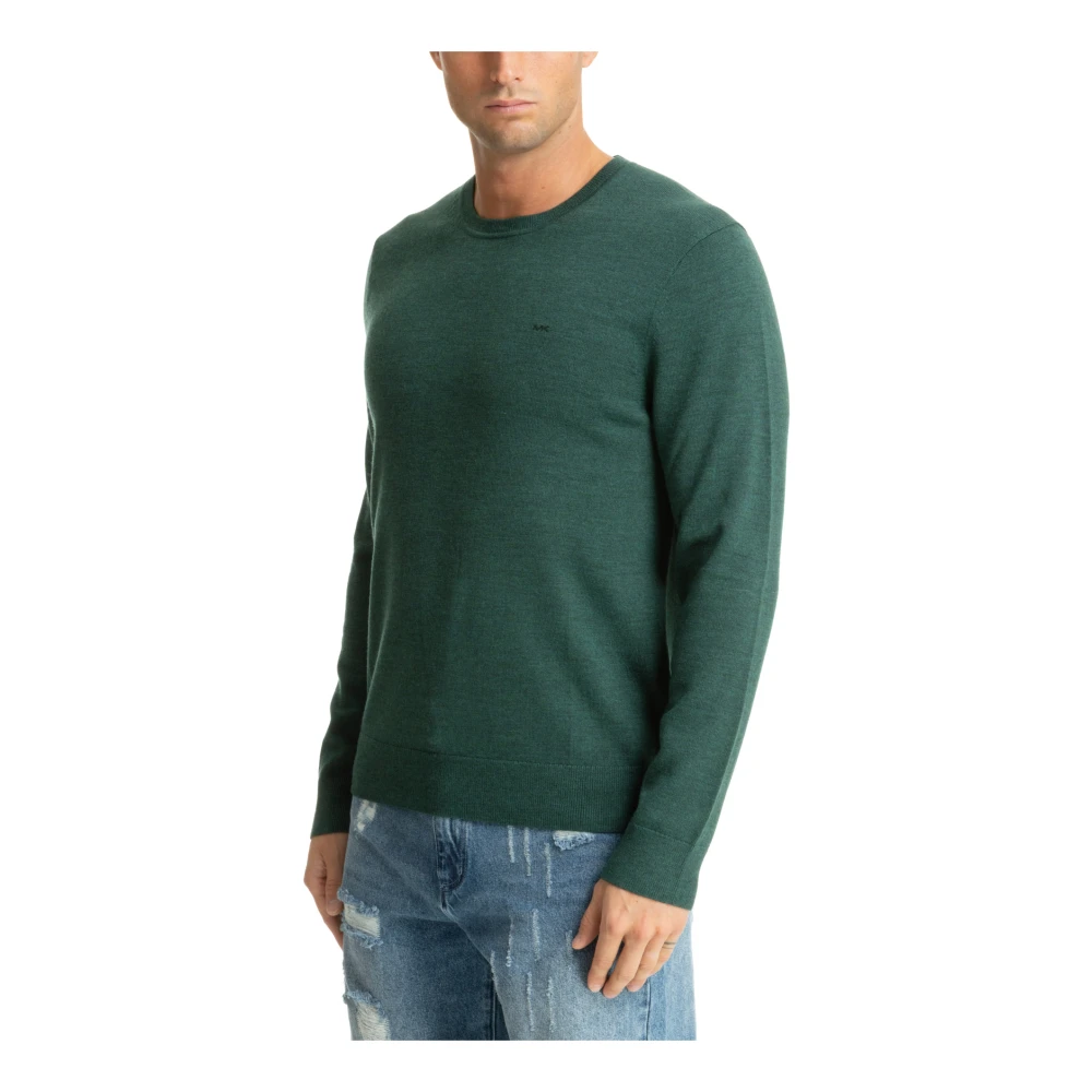 Michael Kors Trui met effen geborduurd logo Green Heren