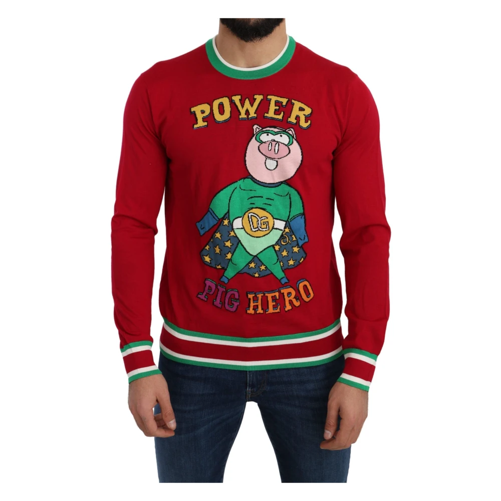 Dolce & Gabbana Uomo Rosso Maglie, M, New,