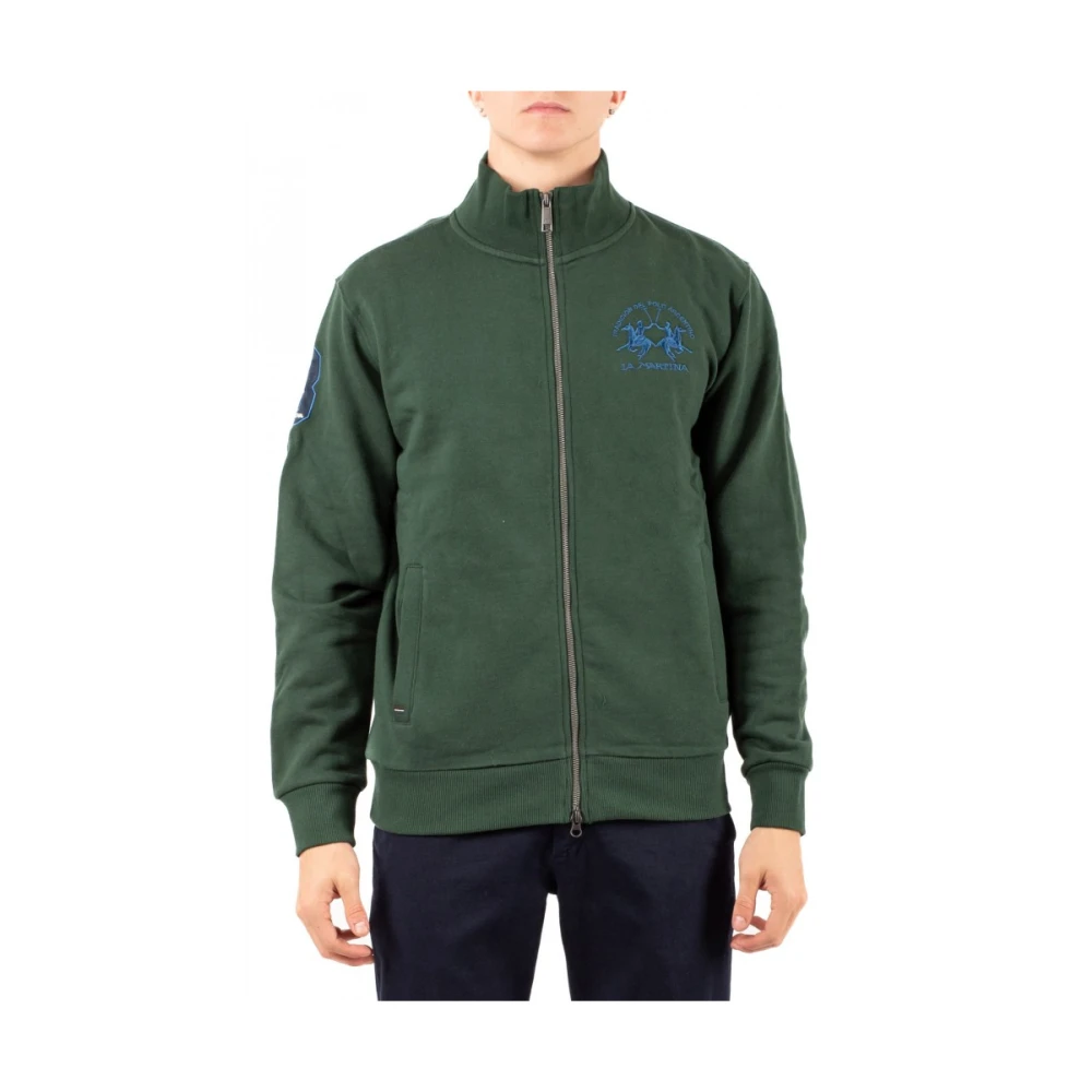La Martina Uomo Verde - Zip-Through Sweatshirt - Sweatshirts & Hoodies - 2XL