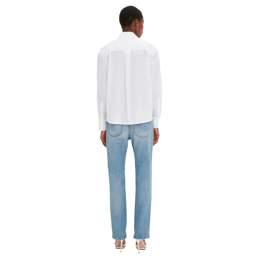 Victoria Beckham Geknipte Overhemd White Dames