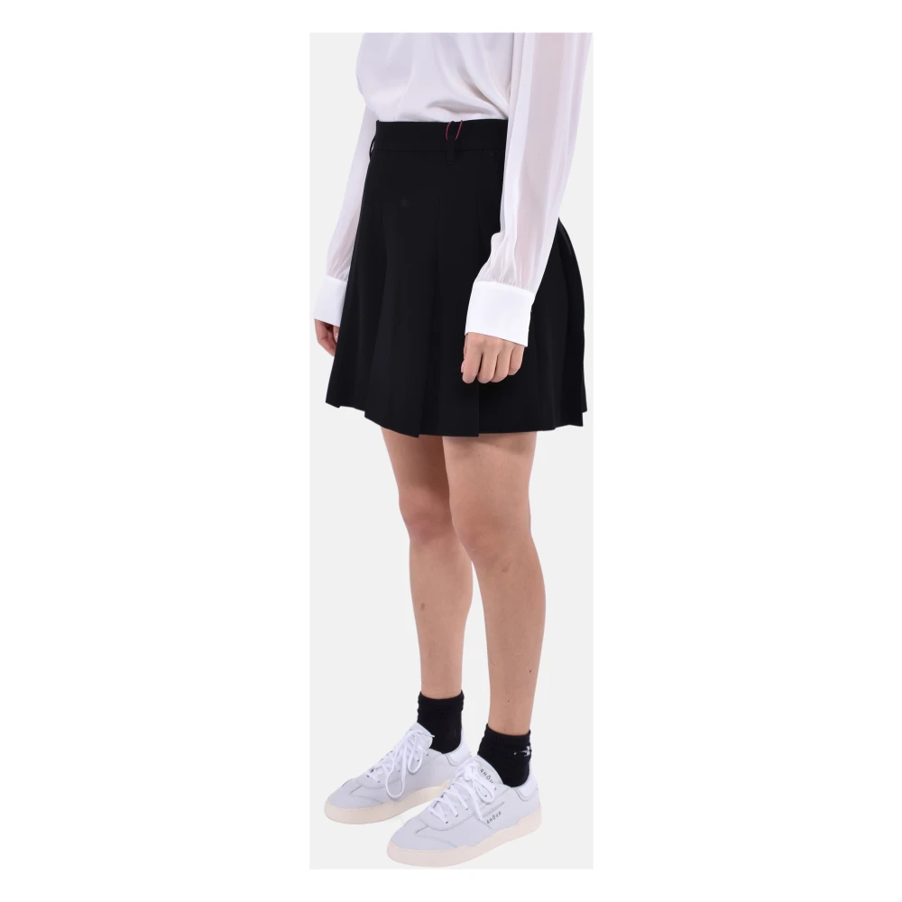 Max Mara Studio Hoge taille geplooide rokbroek Black Dames