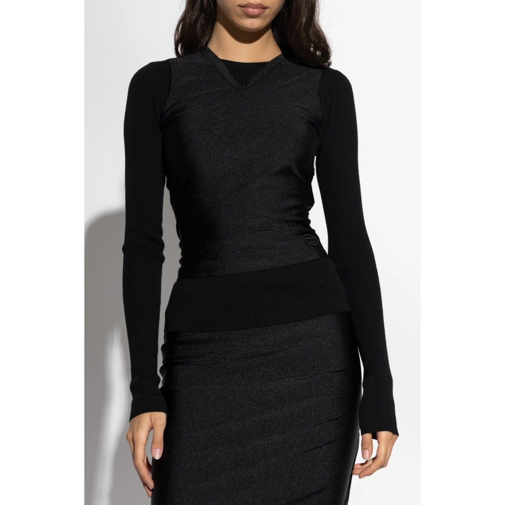 Diesel Top M-Rosel Black Dames
