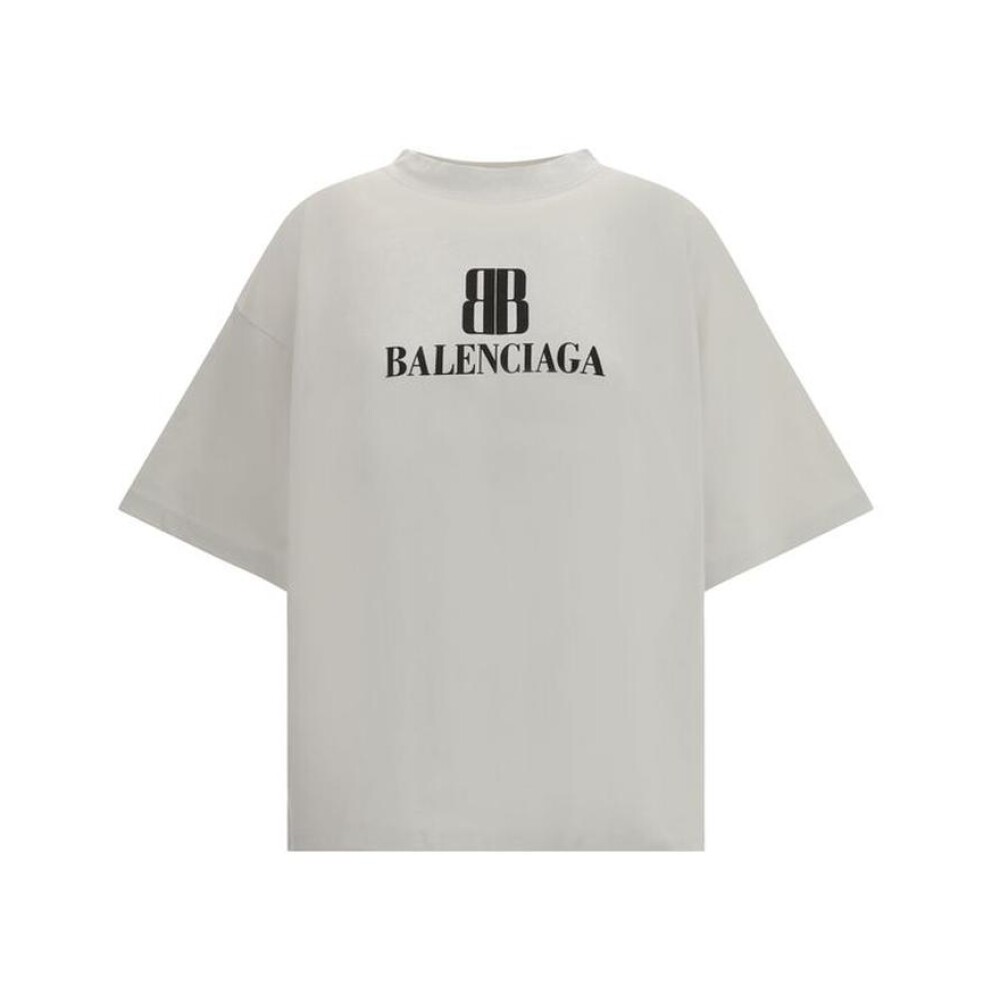 Tシャツ・カットソー BALENCIAGA GREY COTTON SHOE BAG TOP Balenciaga T-Shirt, Size M