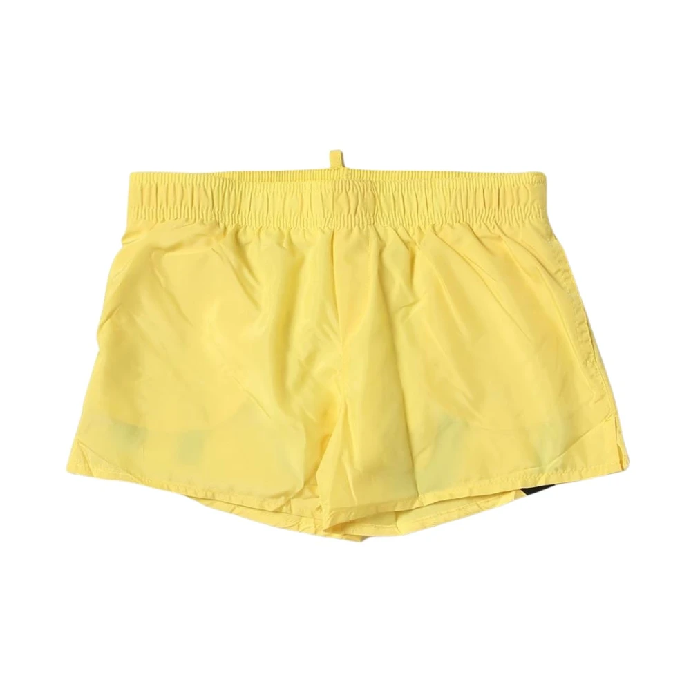 Dsquared2 Boys Yellow Kids Swimming Trunks, 10 Y, Quickdrying Swim Trunks For Kids