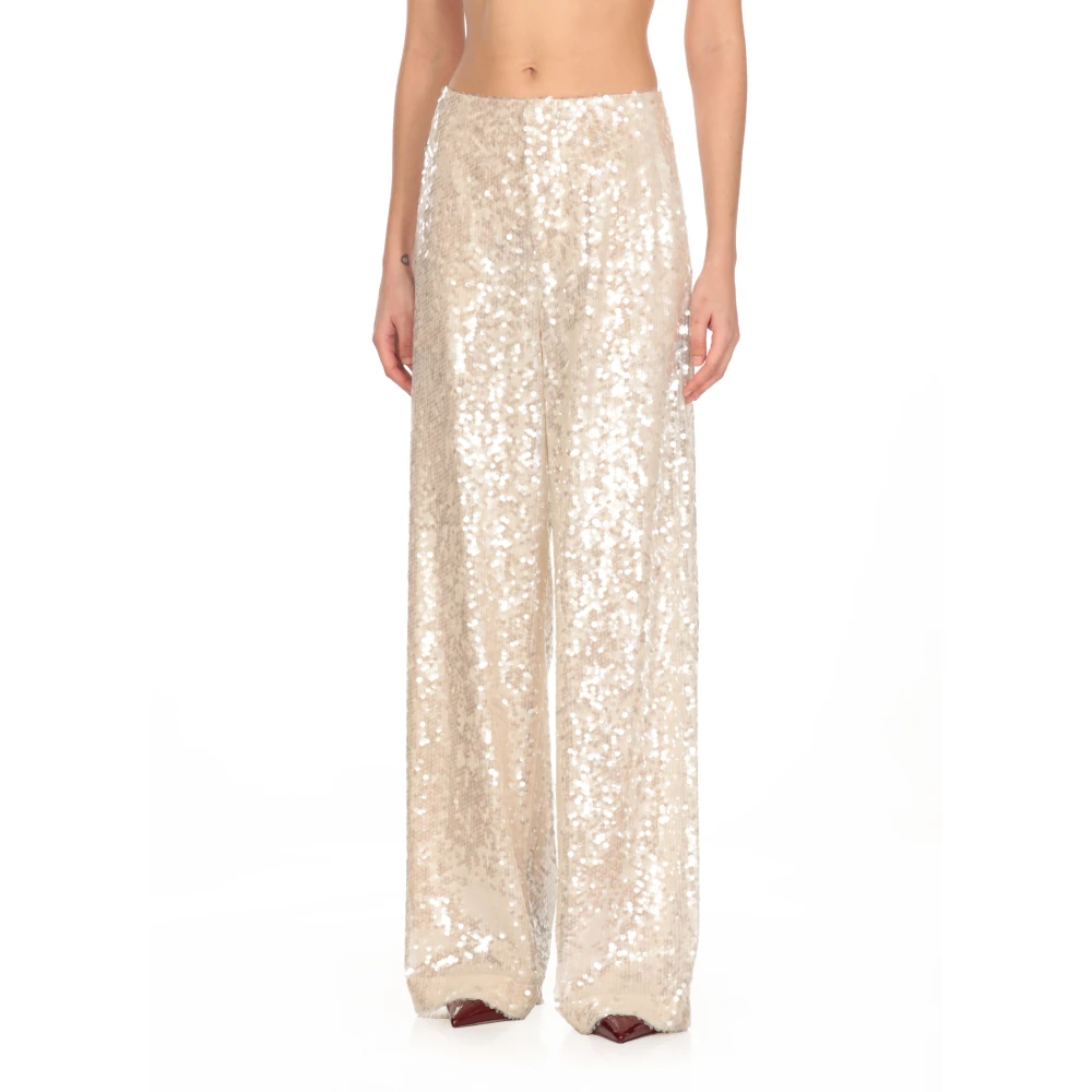 Philosophy di Lorenzo Serafini Ivoor Pailletbroek met Zakken Beige Dames
