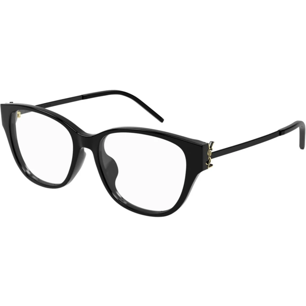 Saint Laurent Unisex Black Cat-Eye Optical Frame
