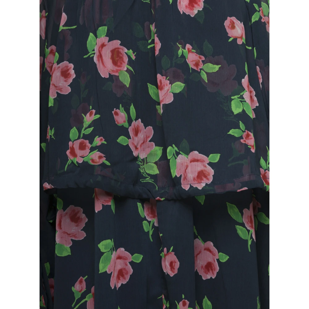 Rotate Birger Christensen Jurken met rozenprint Multicolor Dames