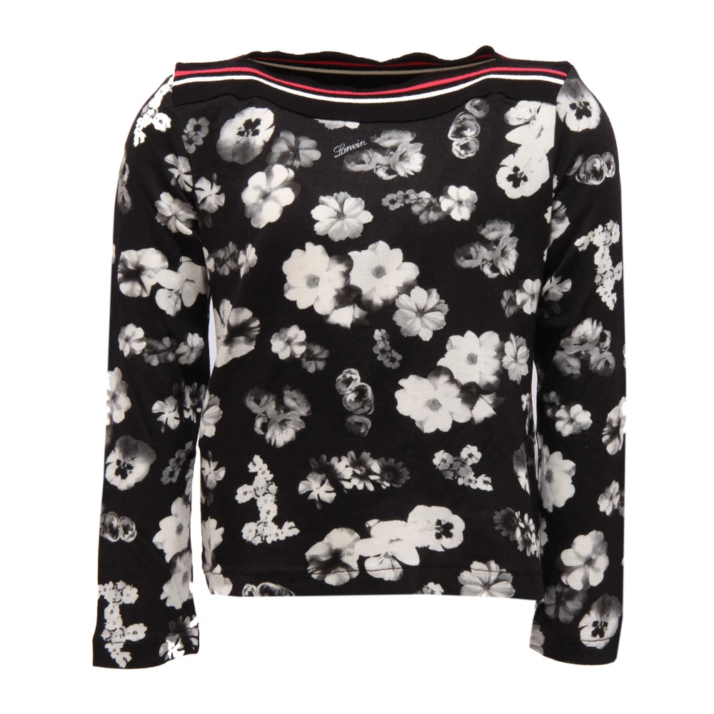 Lanvin Girls Black Maglia Long Sleeve - Kids Knitwear - 12 Y - Kids