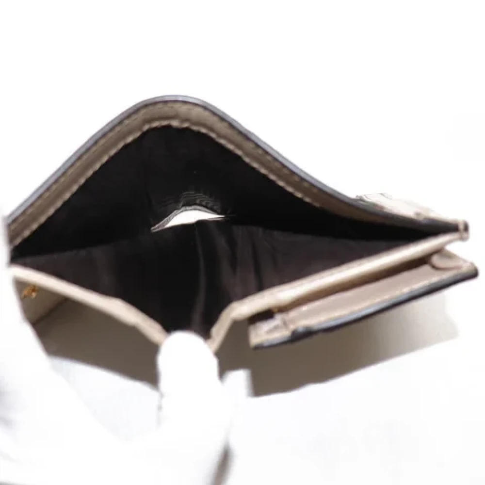 Gucci Vintage Pre-owned Fabric wallets Beige Dames