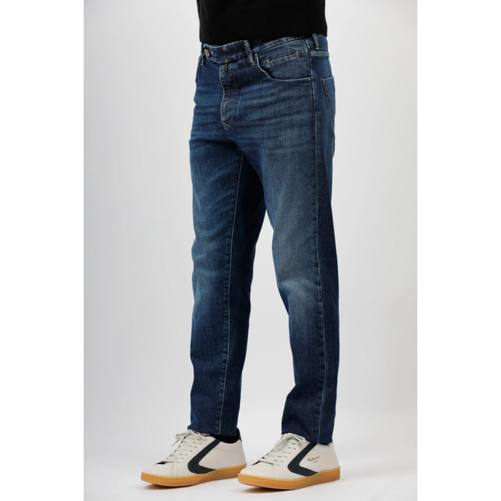 Incotex Op maat gemaakte Regular Jeans Blue Heren