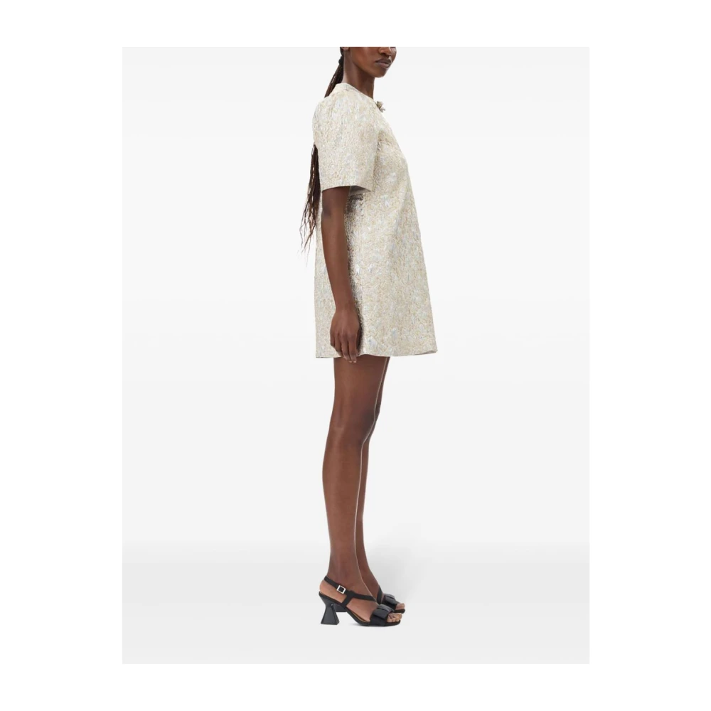 Ganni Gouden en Zilveren Jurk Gray Dames