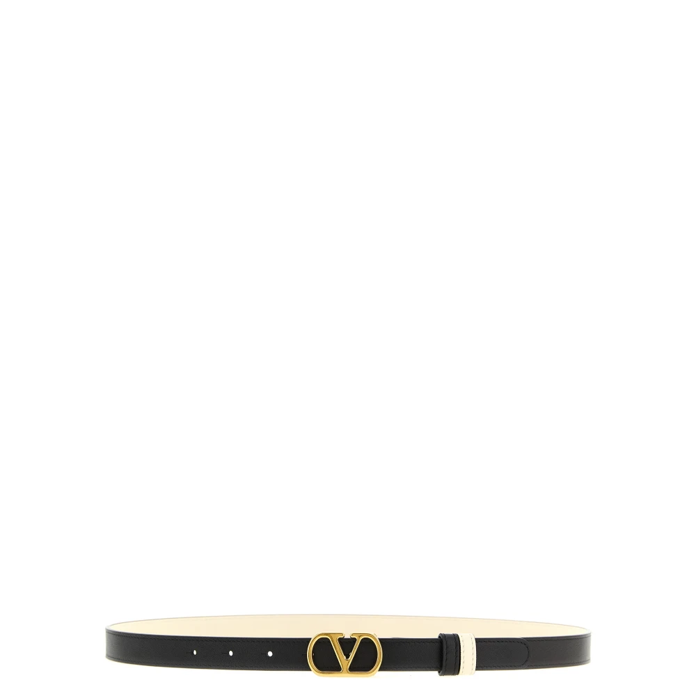 Valentino Garavani Women's Black Belts, 75 Cm, Reversible Vlogo Signature Belt