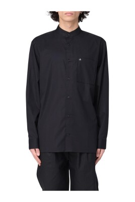 black-mandarin-collar-shirt