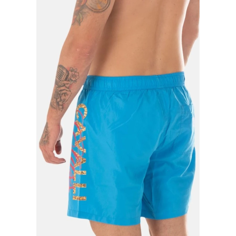 Just Cavalli Mannen Logo Kostuum Blue Heren
