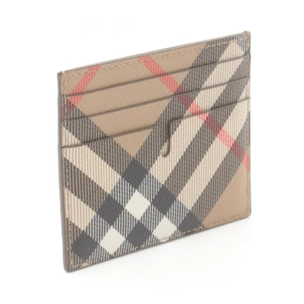 Burberry Vintage Pre-owned Canvas wallets Beige Dames