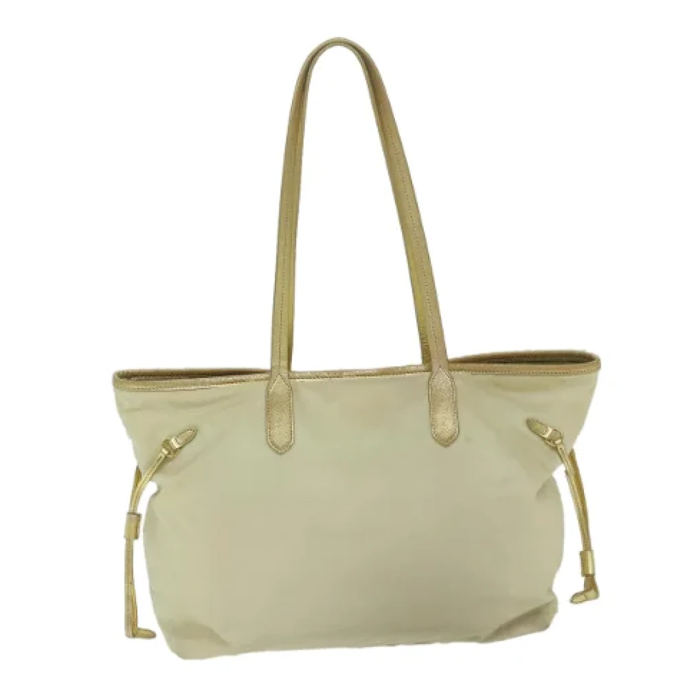 Prada Vintage Pre-owned Nylon totes Beige Dames