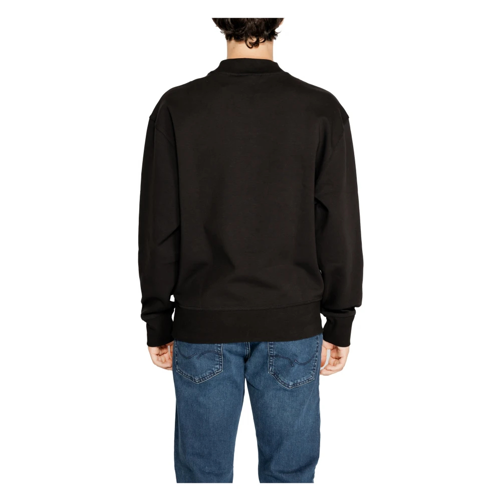 Calvin Klein Zwarte longsleeve sweatshirt heren Black Heren