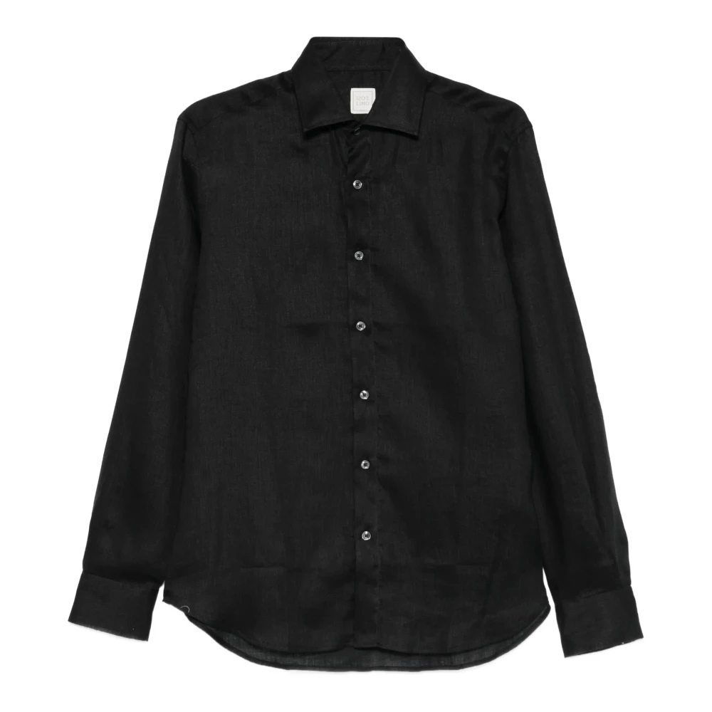 120% Lino Black Casual Shirts, Male, 2XL, Shirts