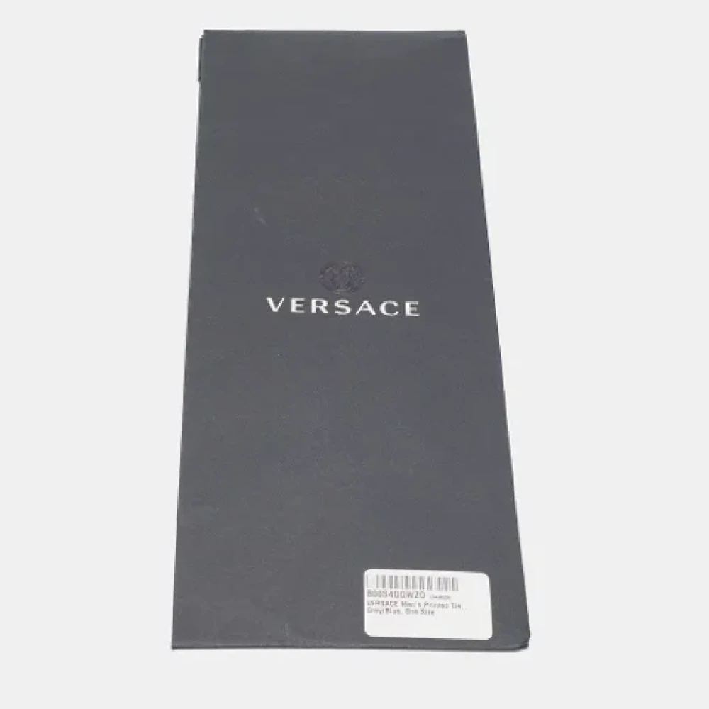 Versace Pre-owned Silk tops Blue Heren