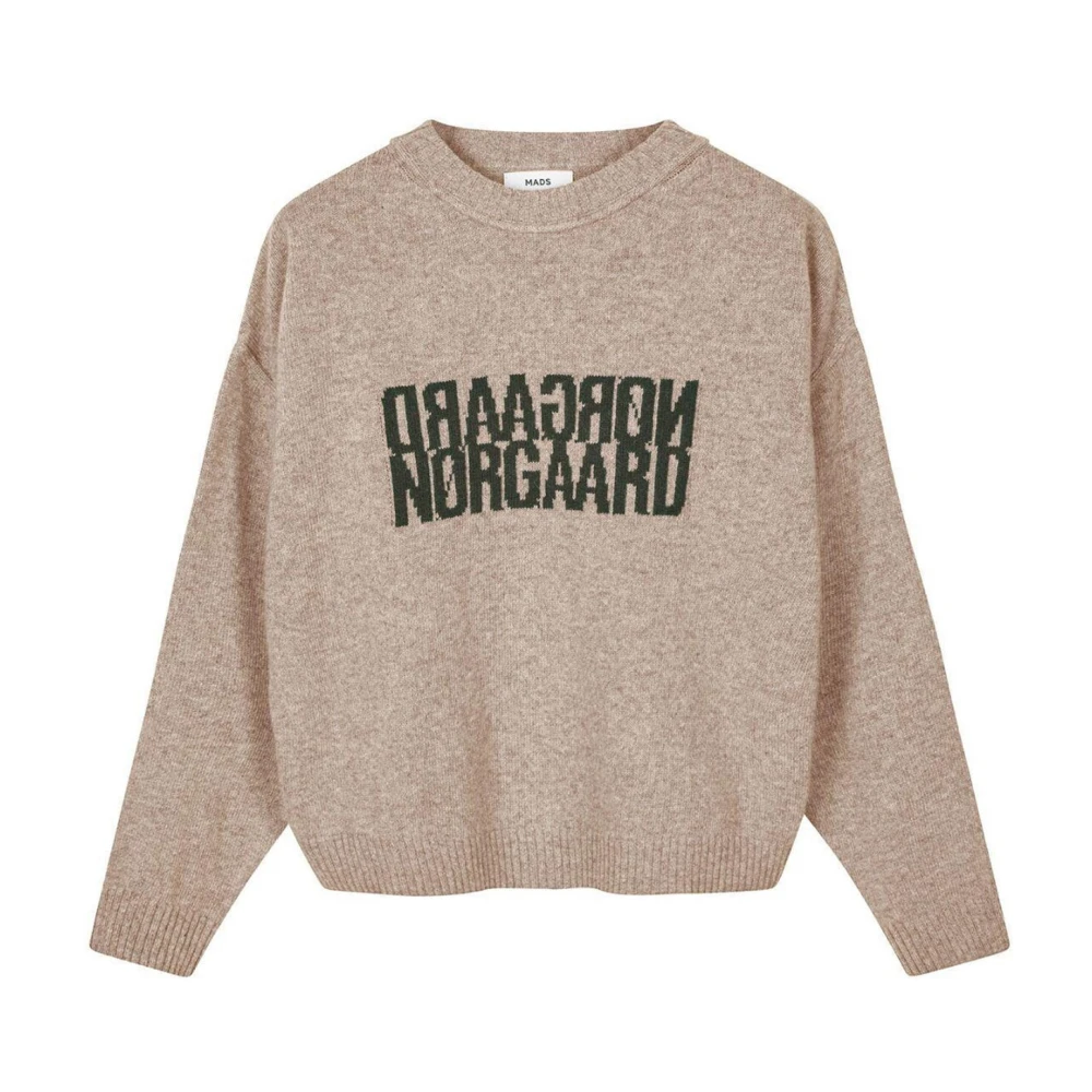 Mads Nørgaard Zachte Gebreide Trui Laurel Oak Brown Dames