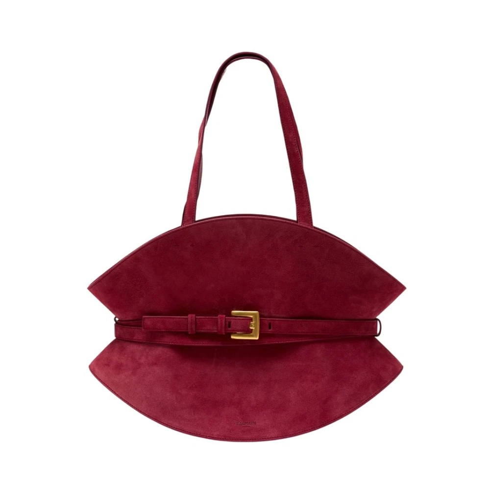 Balmain Red Shuffle Medium Shoulder Bag - Female - Shoulder Bags - One Size - Bags