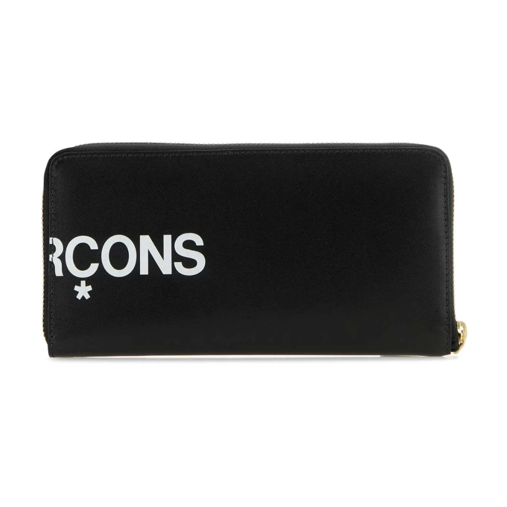 Comme des Garçons Klassieke Zwarte Leren Portemonnee Black Heren