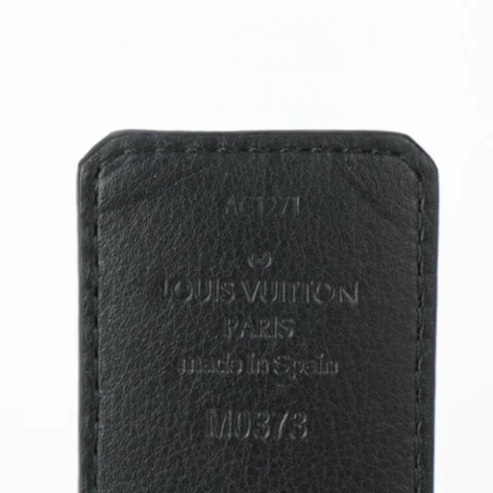 Louis Vuitton Vintage Pre-owned Leather belts Black Dames