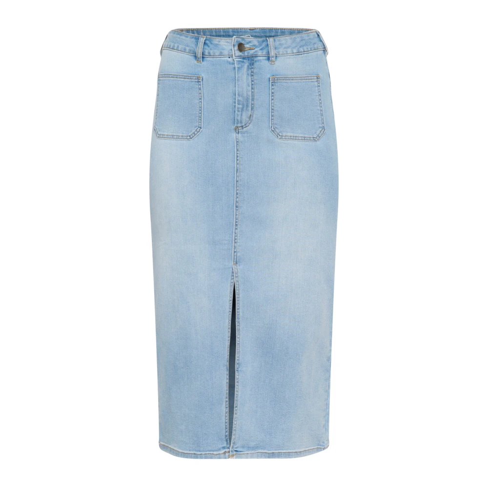 Skirts > Denim Skirts - - Kaffe Curve - Modalova