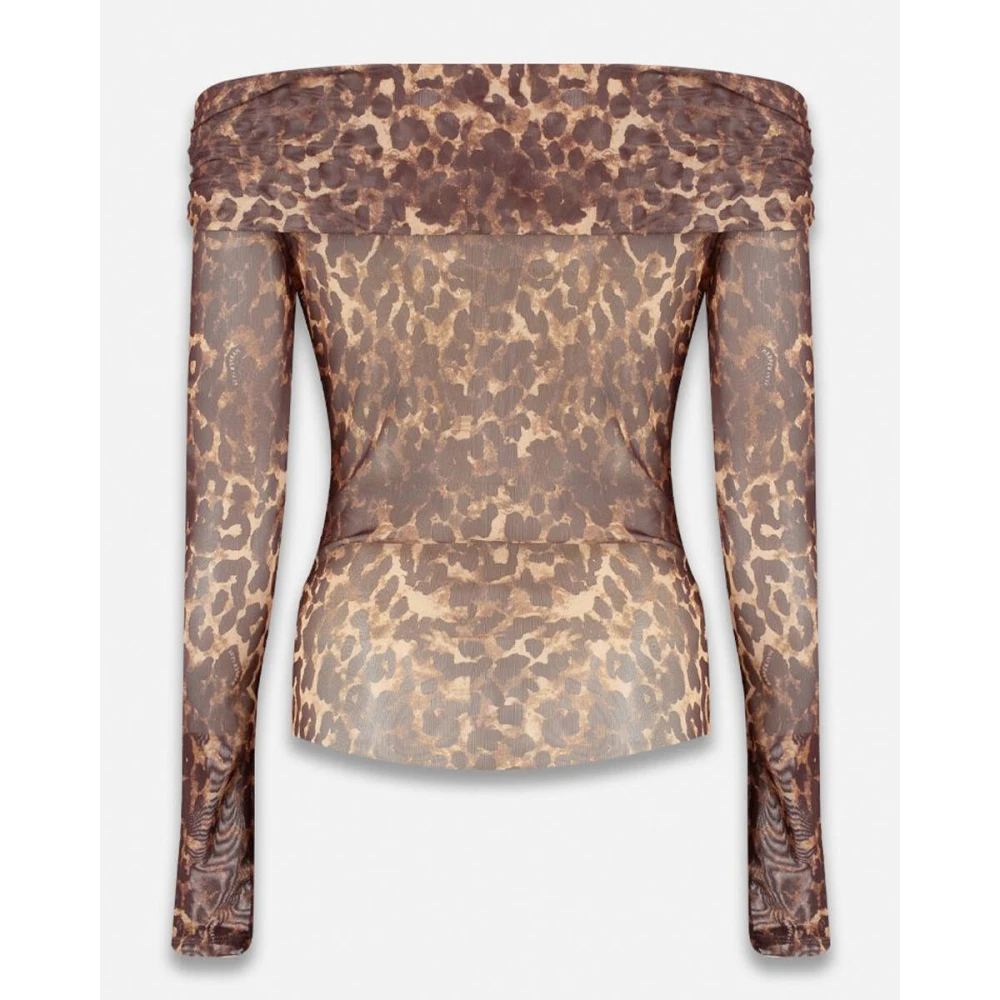 Harper & Yve Lange Mouw Top Jenny Brown Dames
