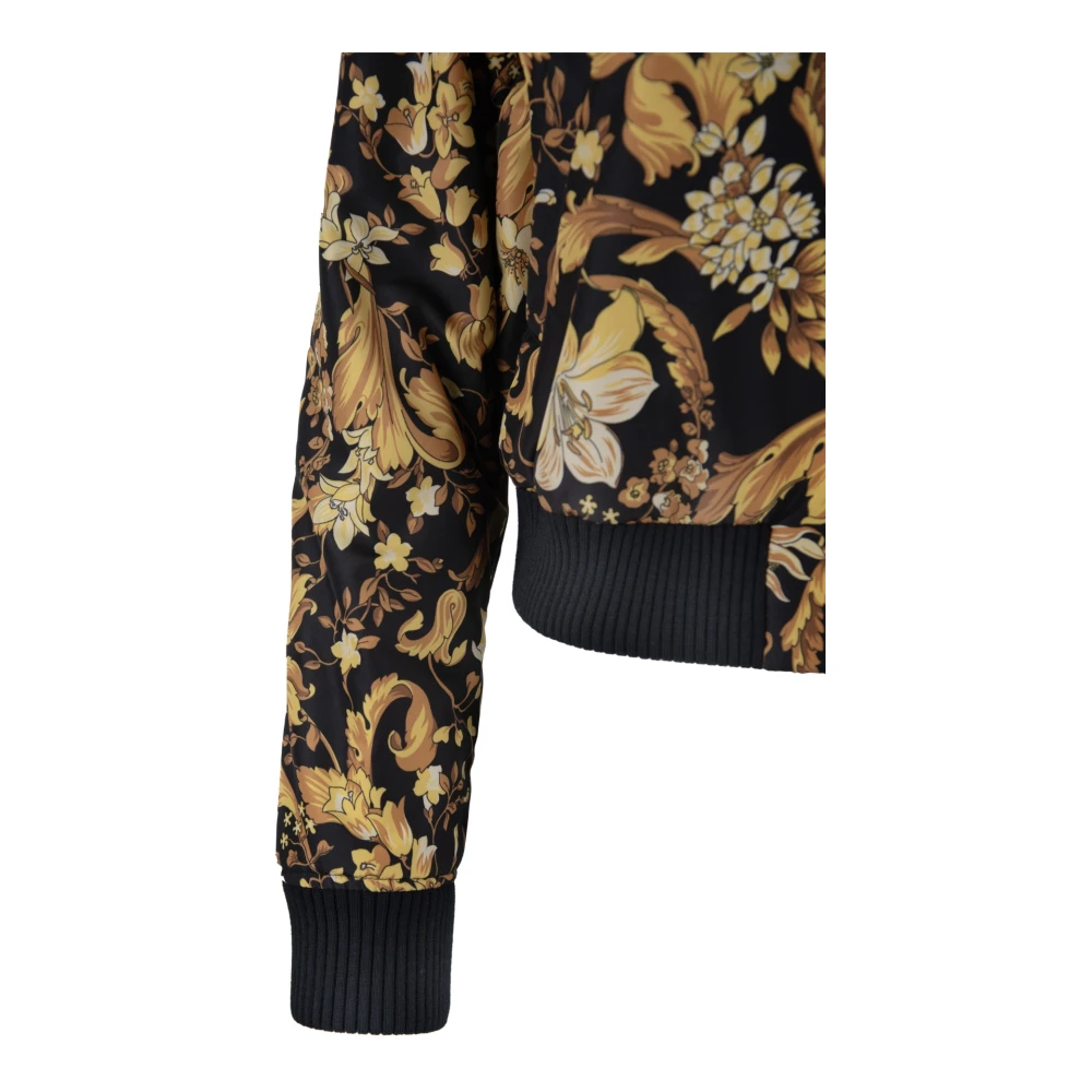 Versace Omkeerbare Jas met Ritssluiting en Hoge Kraag Multicolor Dames