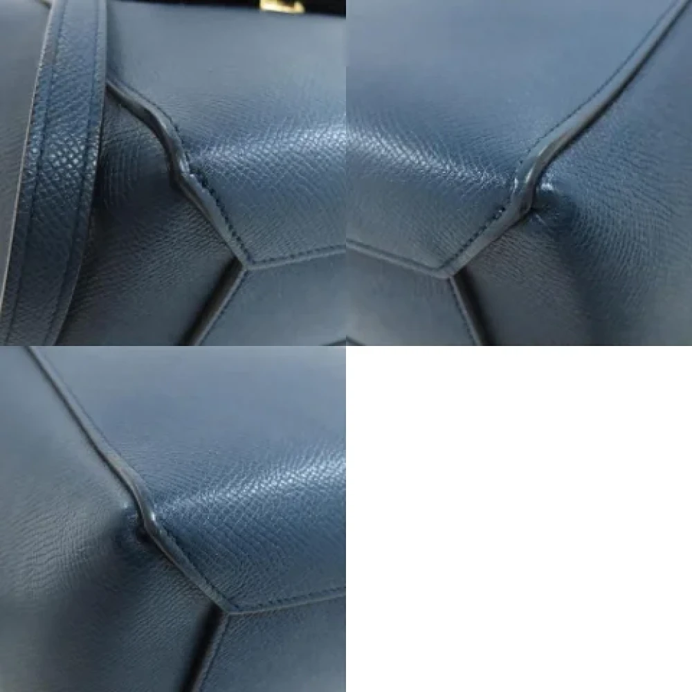 Celine Vintage Pre-owned Leather handbags Blue Dames
