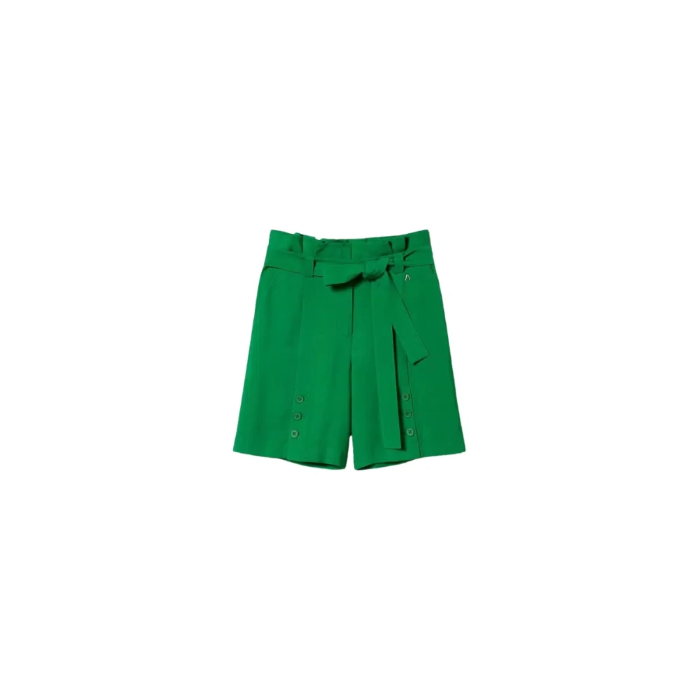 Twinset Short Shorts Green Dames