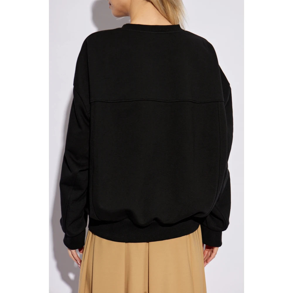 Marni Sweatshirt met decoratieve stiksels Black Dames