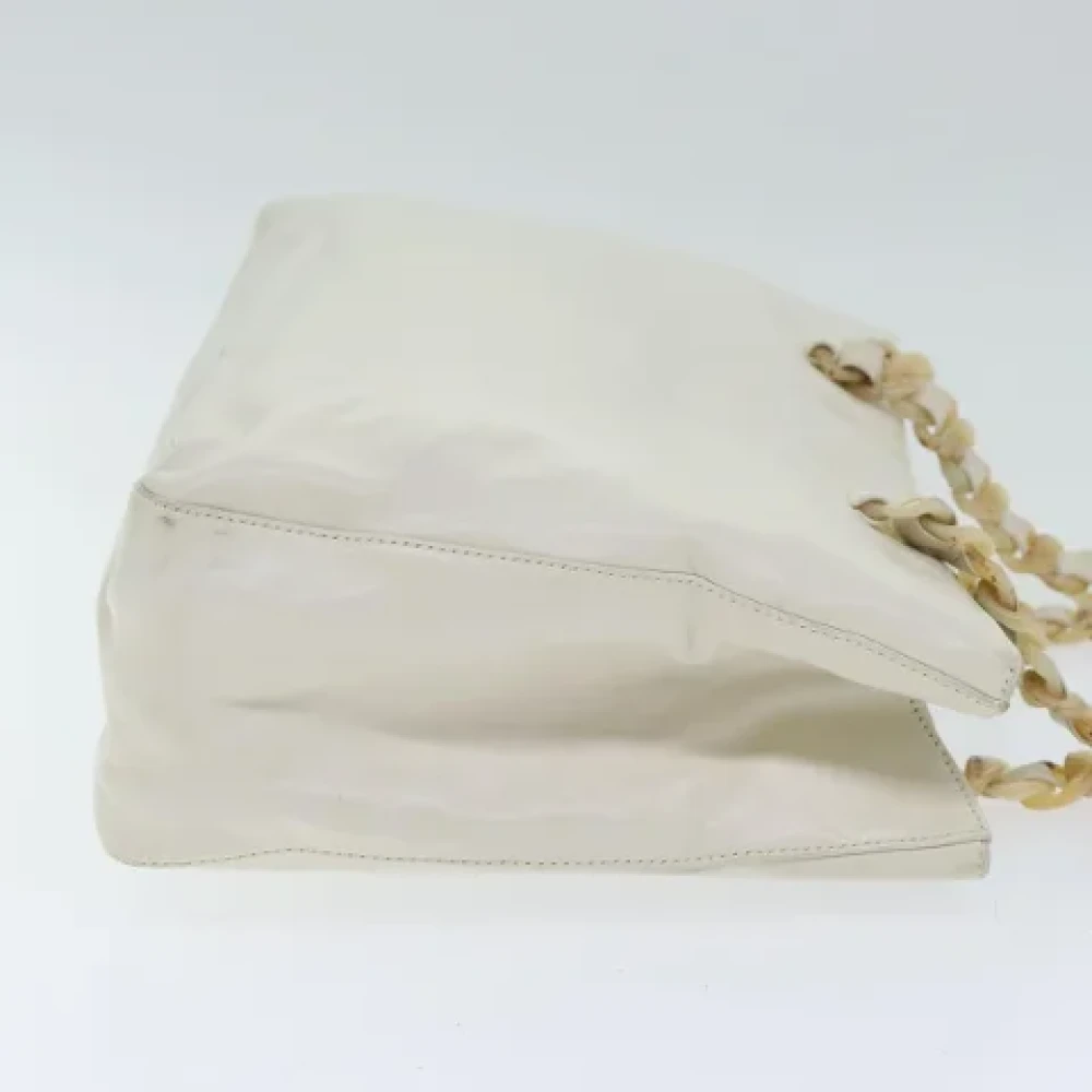 Prada Vintage Pre-owned Leather prada-bags White Dames