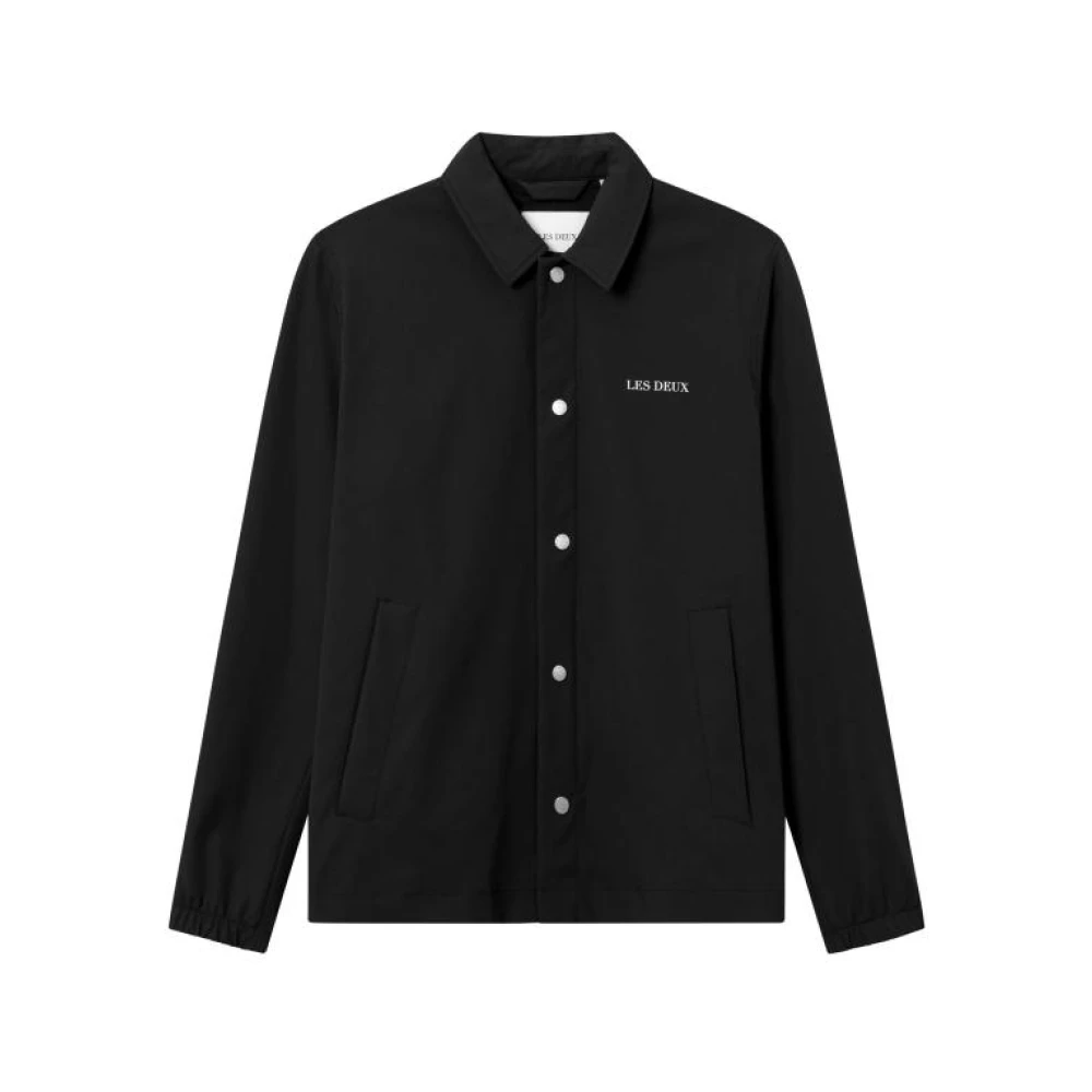 Les Deux Minimalistische Coach Jas voor Mannen Black Heren