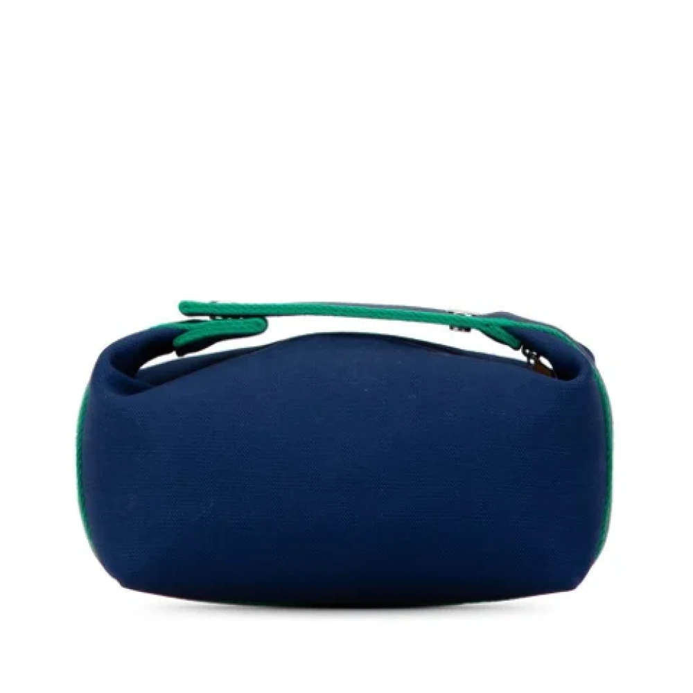 Hermès Vintage Pre-owned Cotton handbags Blue Dames
