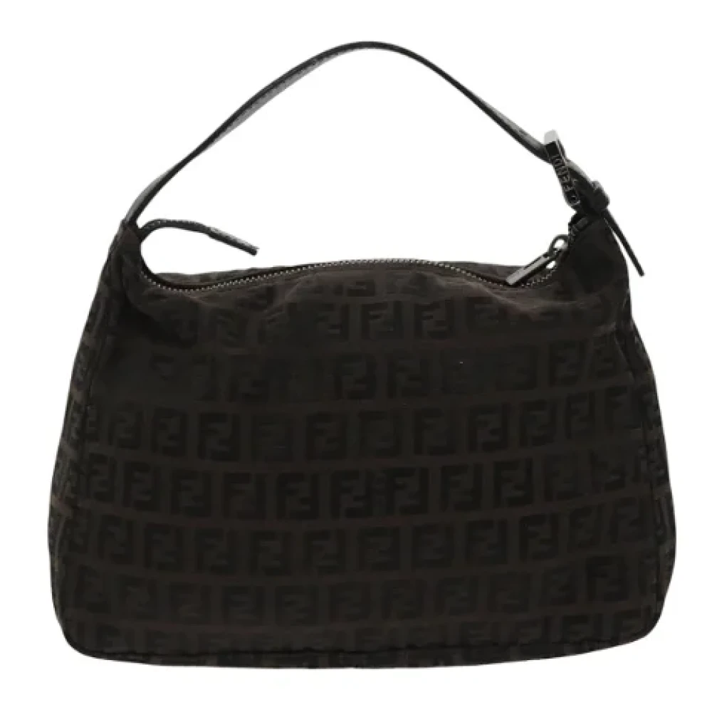 Fendi Vintage Pre-owned Canvas handbags Black Dames