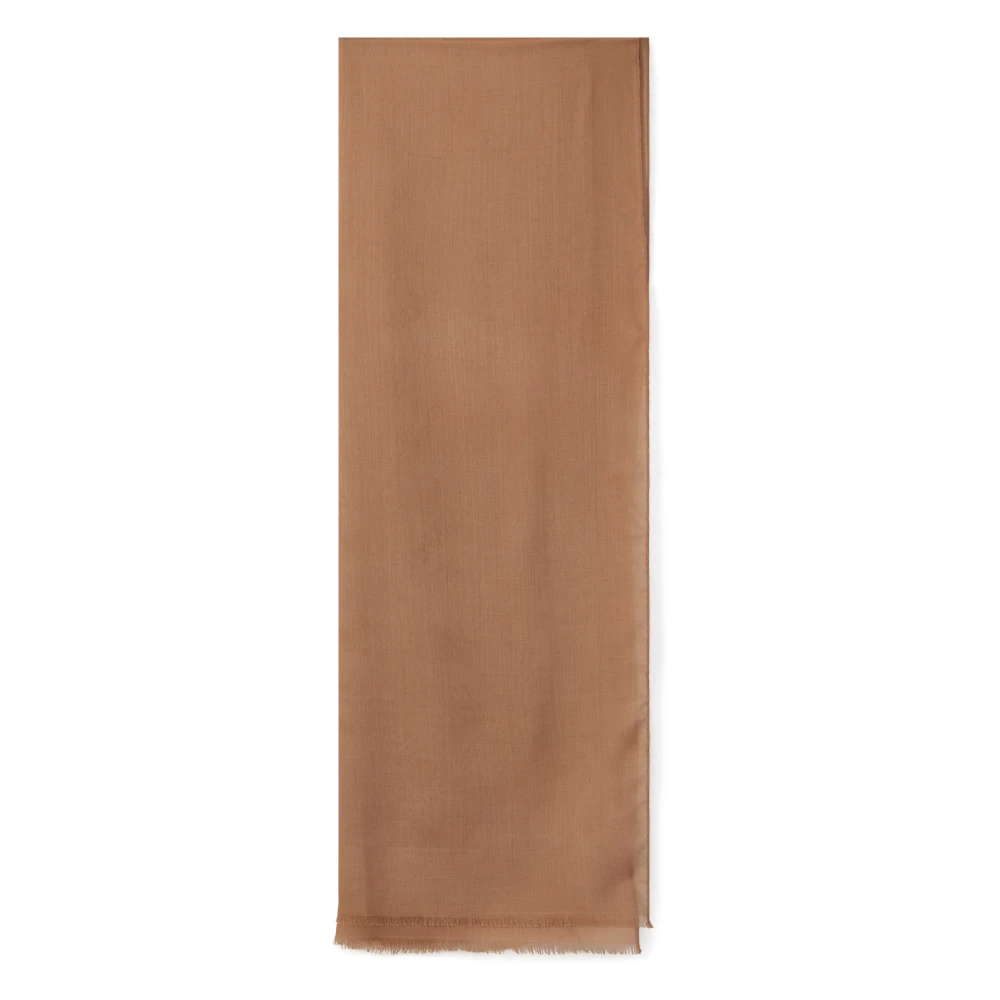 Max Mara Beige Silk Scarf - Image 3