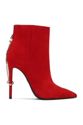 Chain-Heel Booties