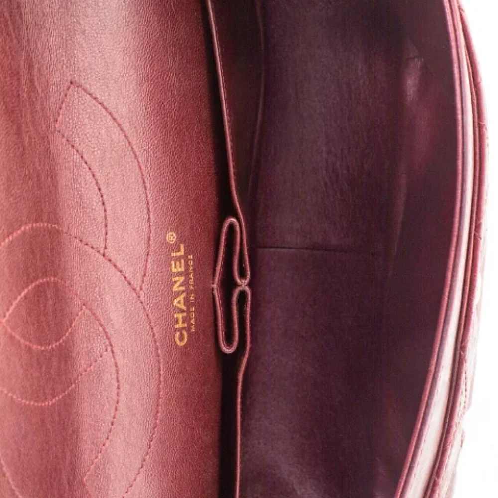 Chanel Vintage Pre-owned Leather chanel-bags Purple Dames
