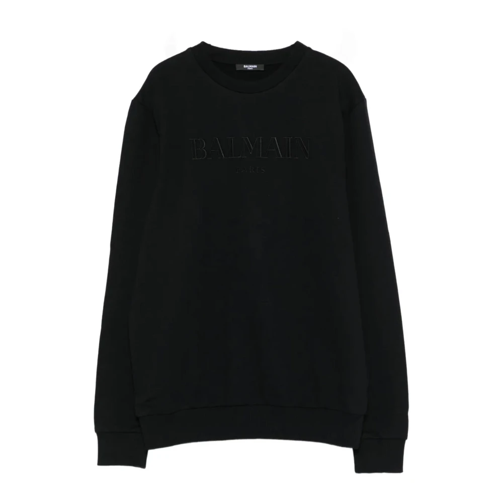 Balmain Boys Black Logo Sweatshirt Long Sleeve - Kids Sweatshirts - 10 Y - Kids
