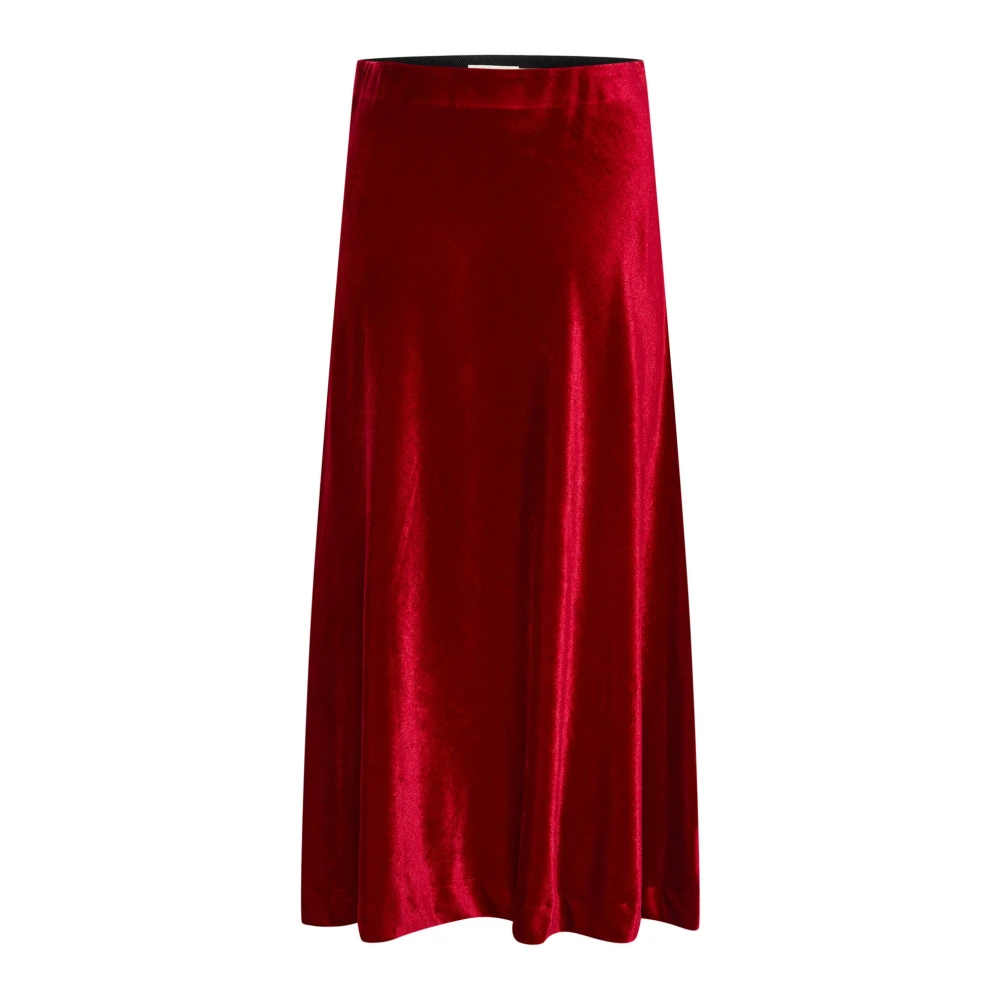 Part Two Red Rhythmic Skirt - Female - Maxi Skirts - Xs - Skirts