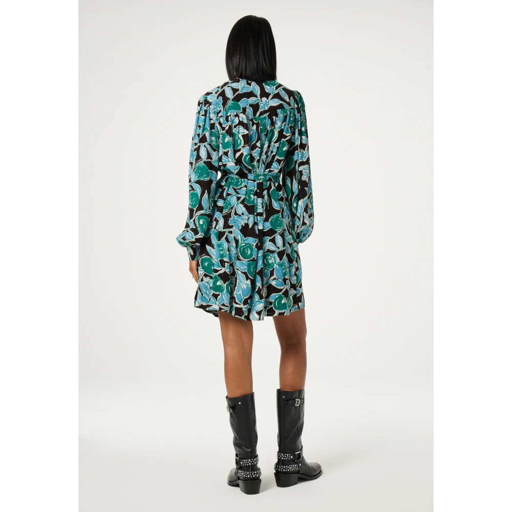 Fabienne Chapot Ballonmouw Korte Jurk Green Dames